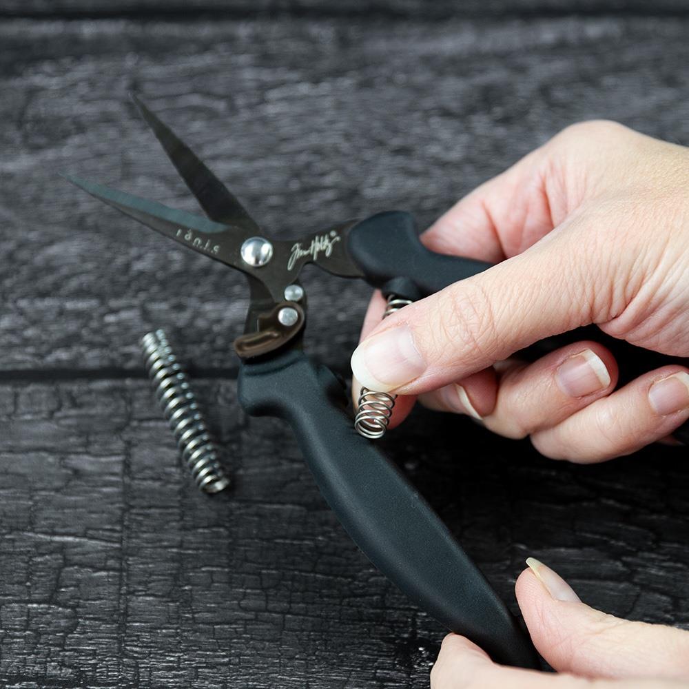 Tim Holtz - Mini Recoil Snips - Black - 5