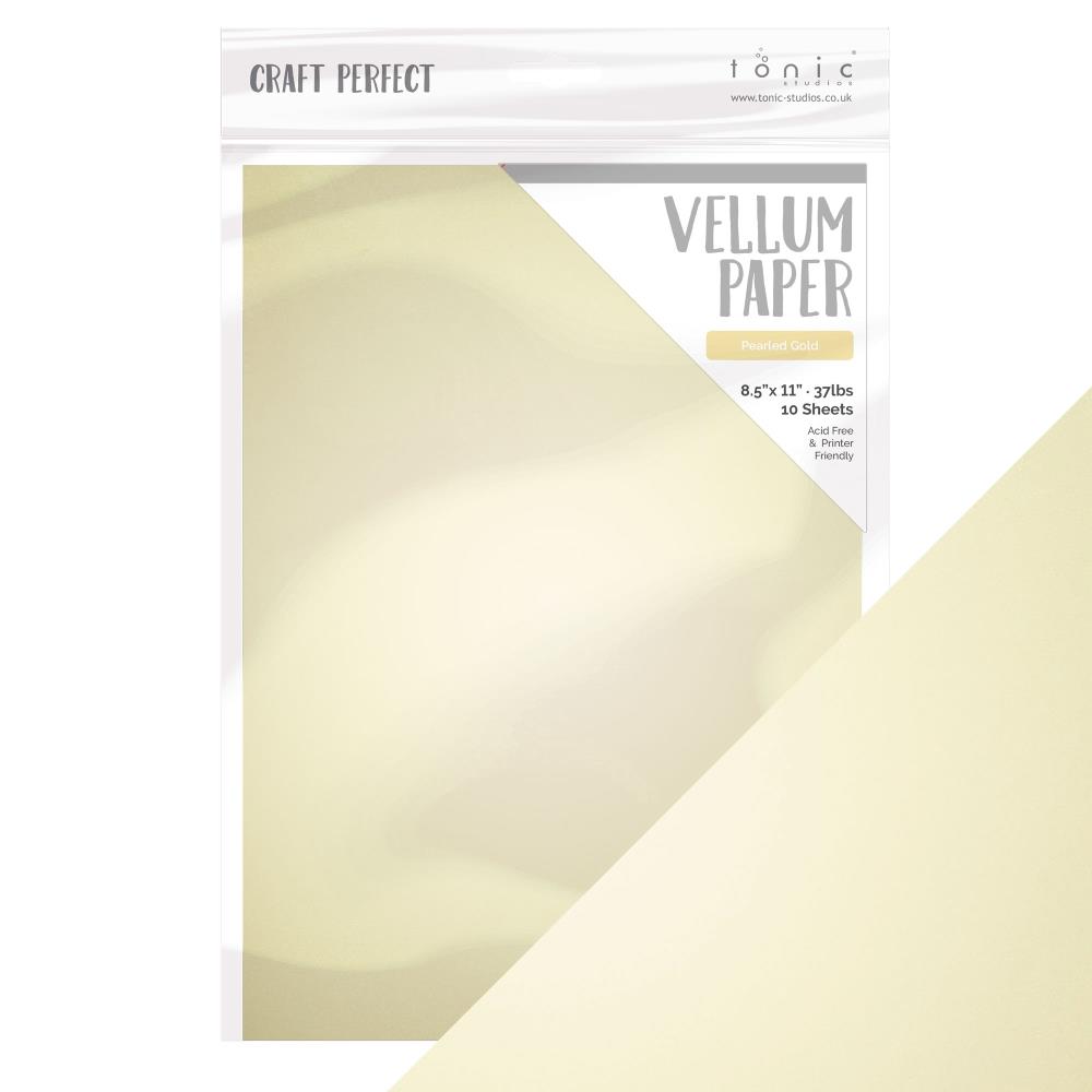 Craft Perfect - Vellum Paper - Pearled Gold - 2