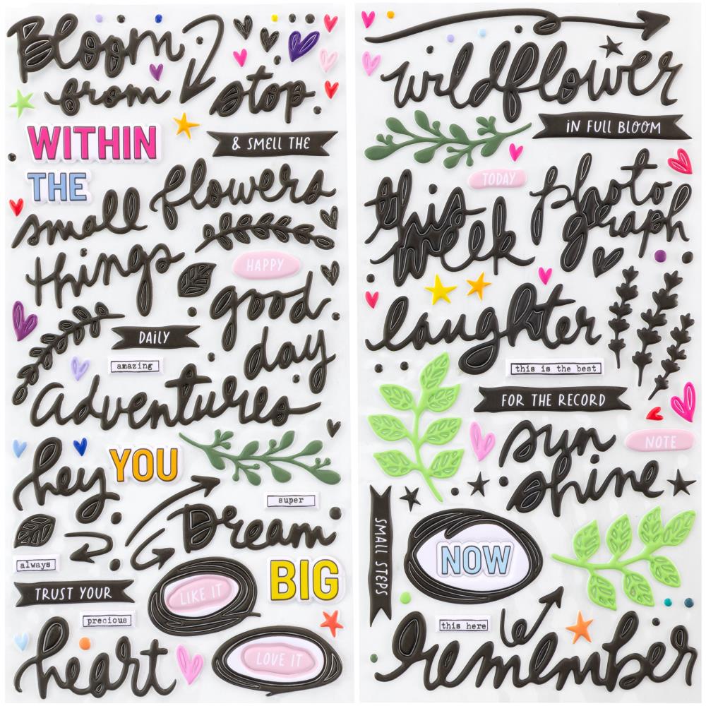 49 And Market - Die-Cuts Cardstock Stickers By Vicki Boutin - The Flower Emporium - 2