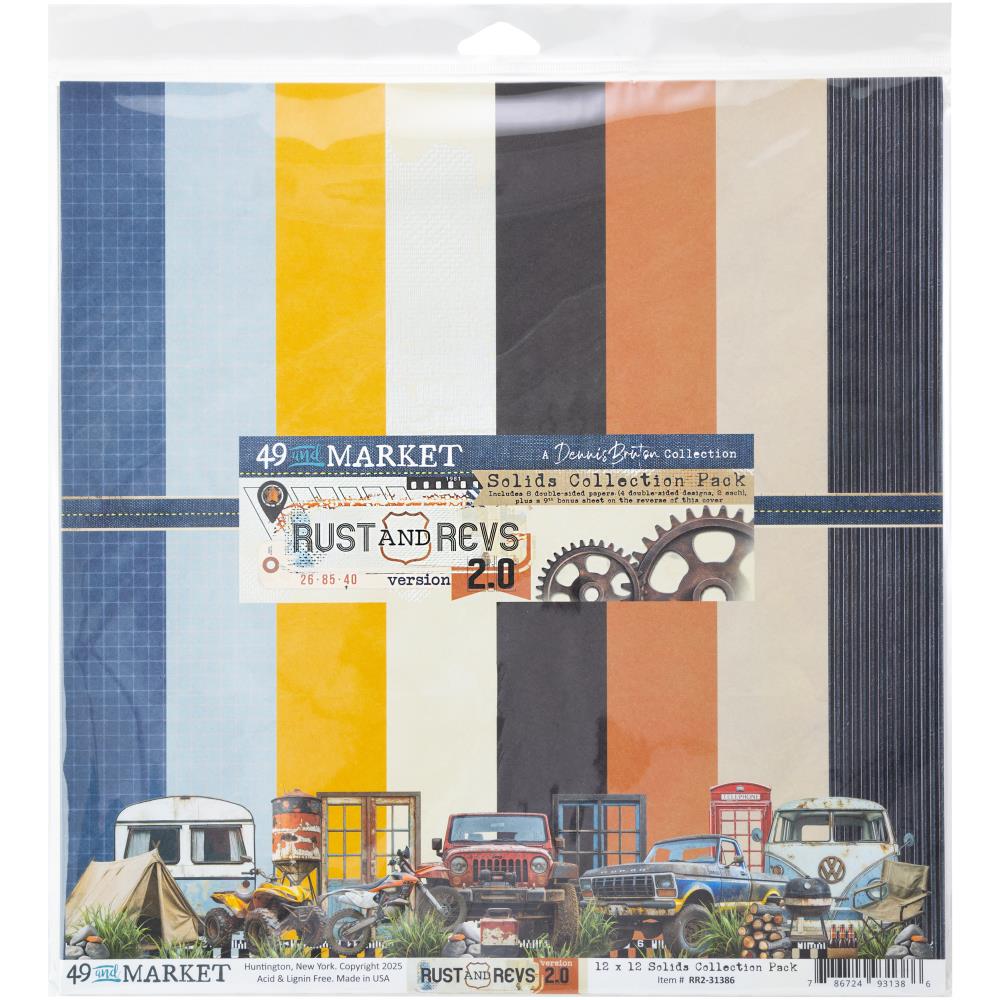 49 And Market - Collection Pack  12x12 - Rust & Revs 2.0 Solids