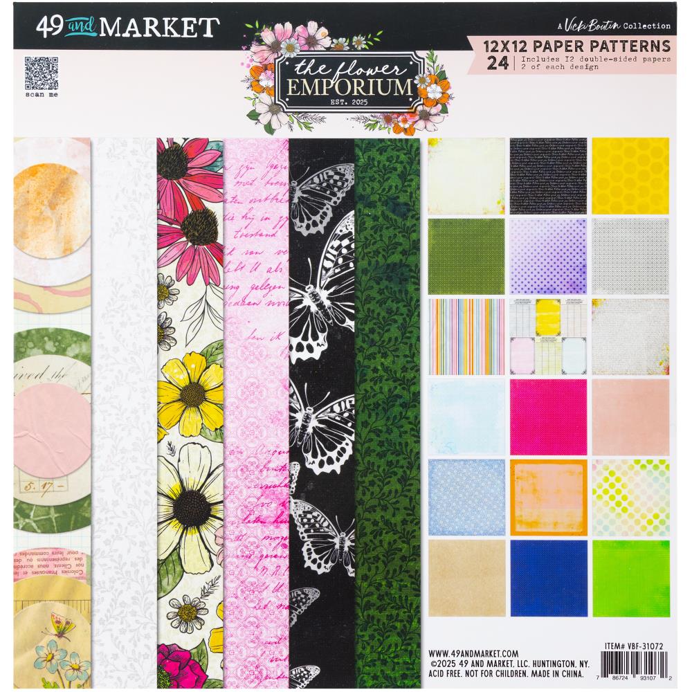 49 And Market - Paper Patterns  12x12 - The Flower Emporium