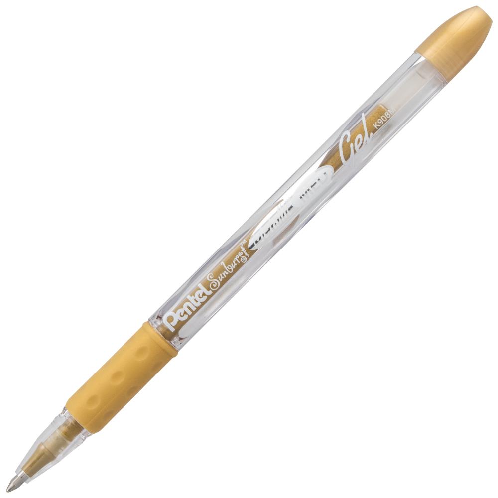 Pentel - Sunburst Metallic Gel Pens .8mm 2/Pkg - Gold & Silver - 2