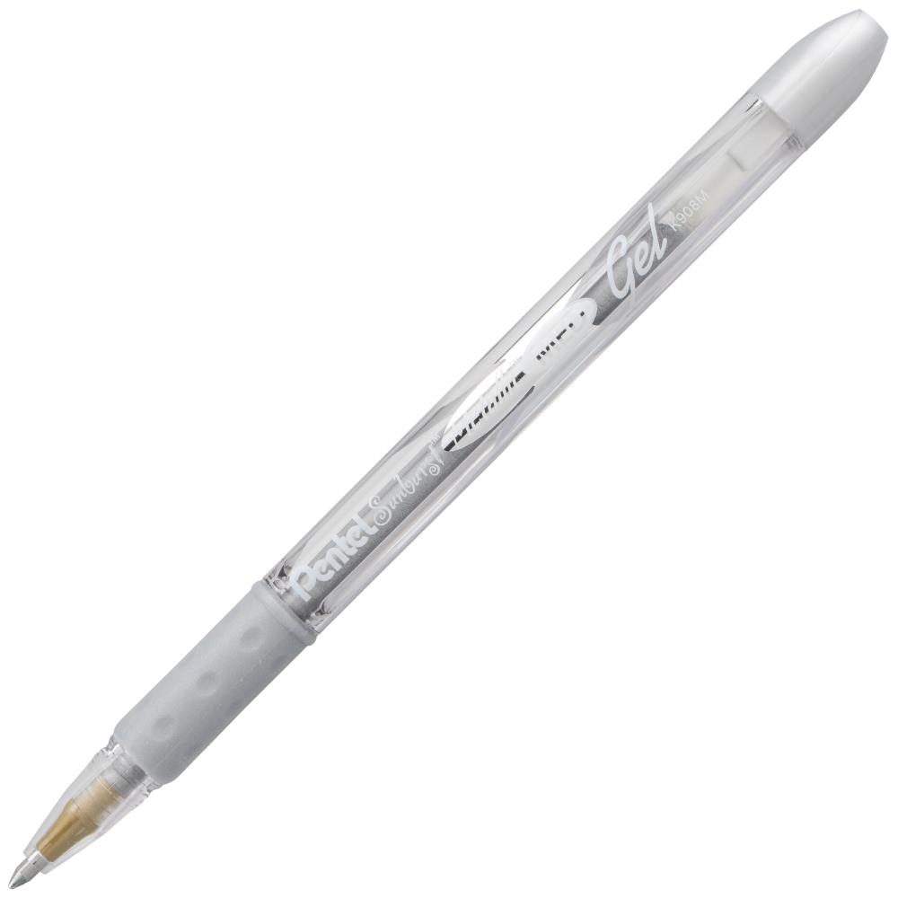 Pentel - Sunburst Metallic Gel Pens .8mm 2/Pkg - Gold & Silver - 3