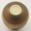 ヨスタ・ルーベンソン  一点もの  茶色いボウル  レリーフ装飾  17cm  1960年代