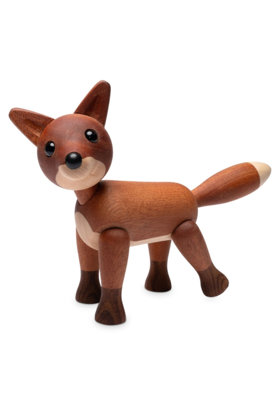 Foxy Räv Trädekoration 12 cm Mahogny - 2