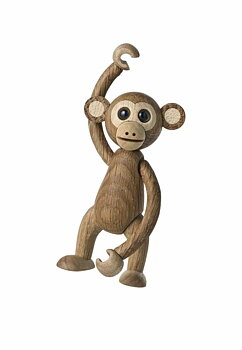 Swing Monkey Trädekoration 8 cm Ek
