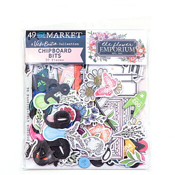 49 And Market - Chipboard Bits - The Flower Emporium