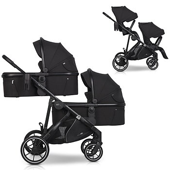 Tvillingvagn EasyGo Duoflex (2 liggdelar, 2 sittdelar)