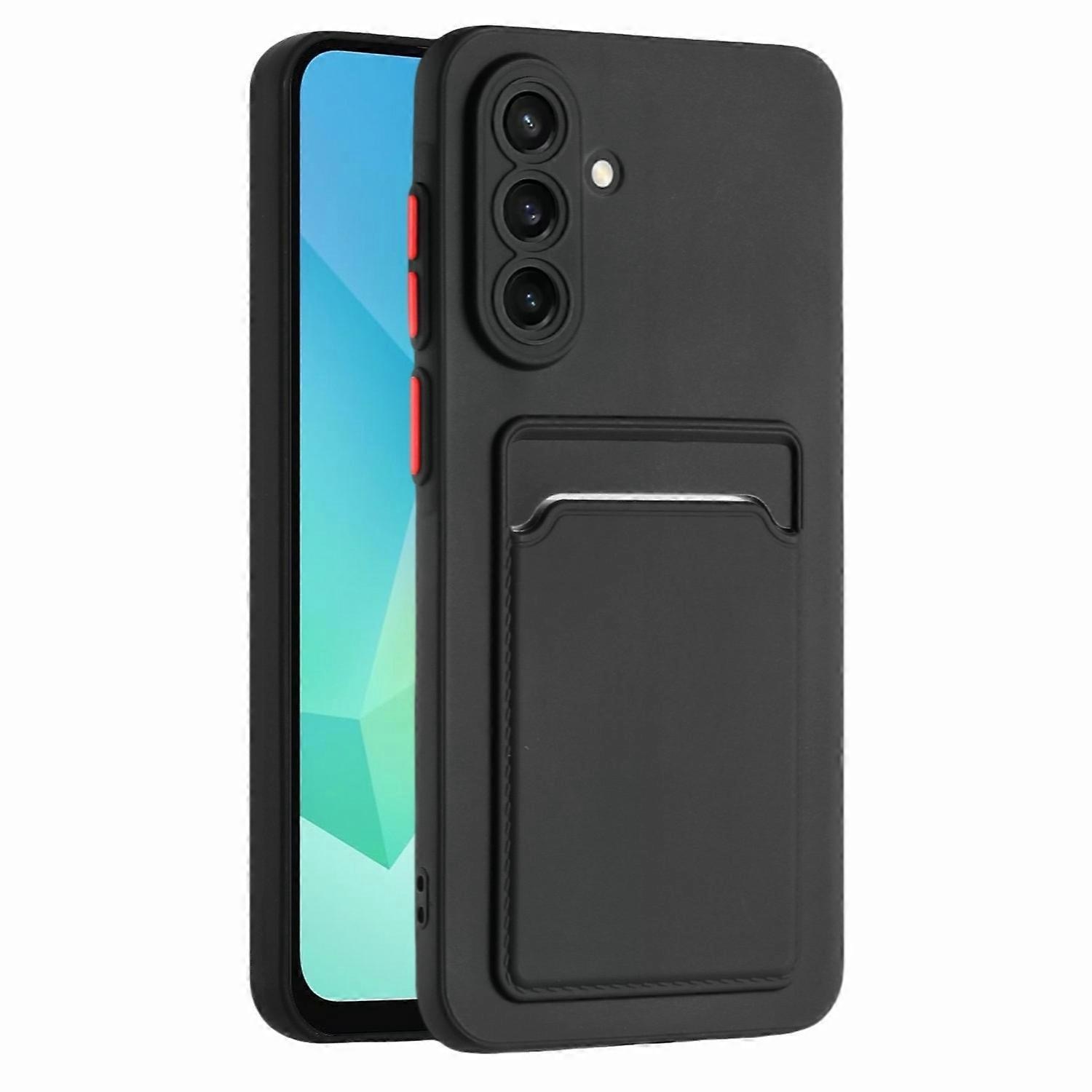 Samsung Galaxy A36 skal mobilskal korthållare slot svart - 4