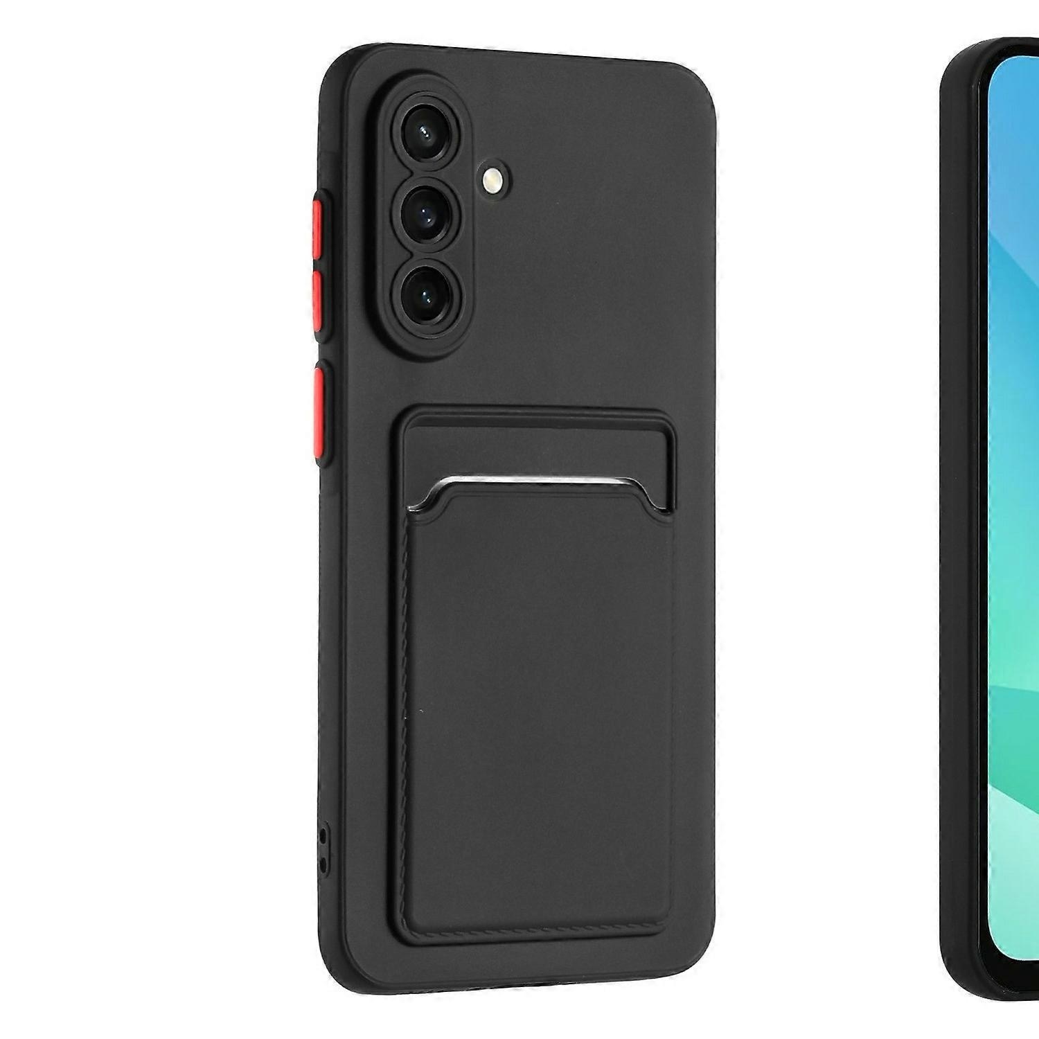 Samsung Galaxy A36 skal mobilskal korthållare slot svart - 6