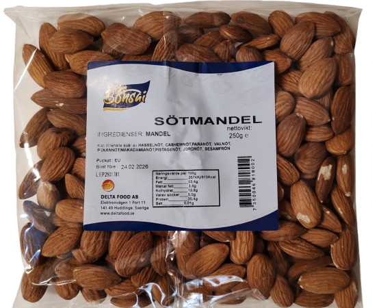 Söt Mandel (Natural) 250g