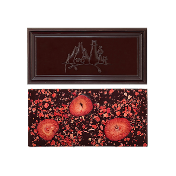 Organic Moomin Chocolate Snorkmaiden - Mörk choklad 70% med jordgubb