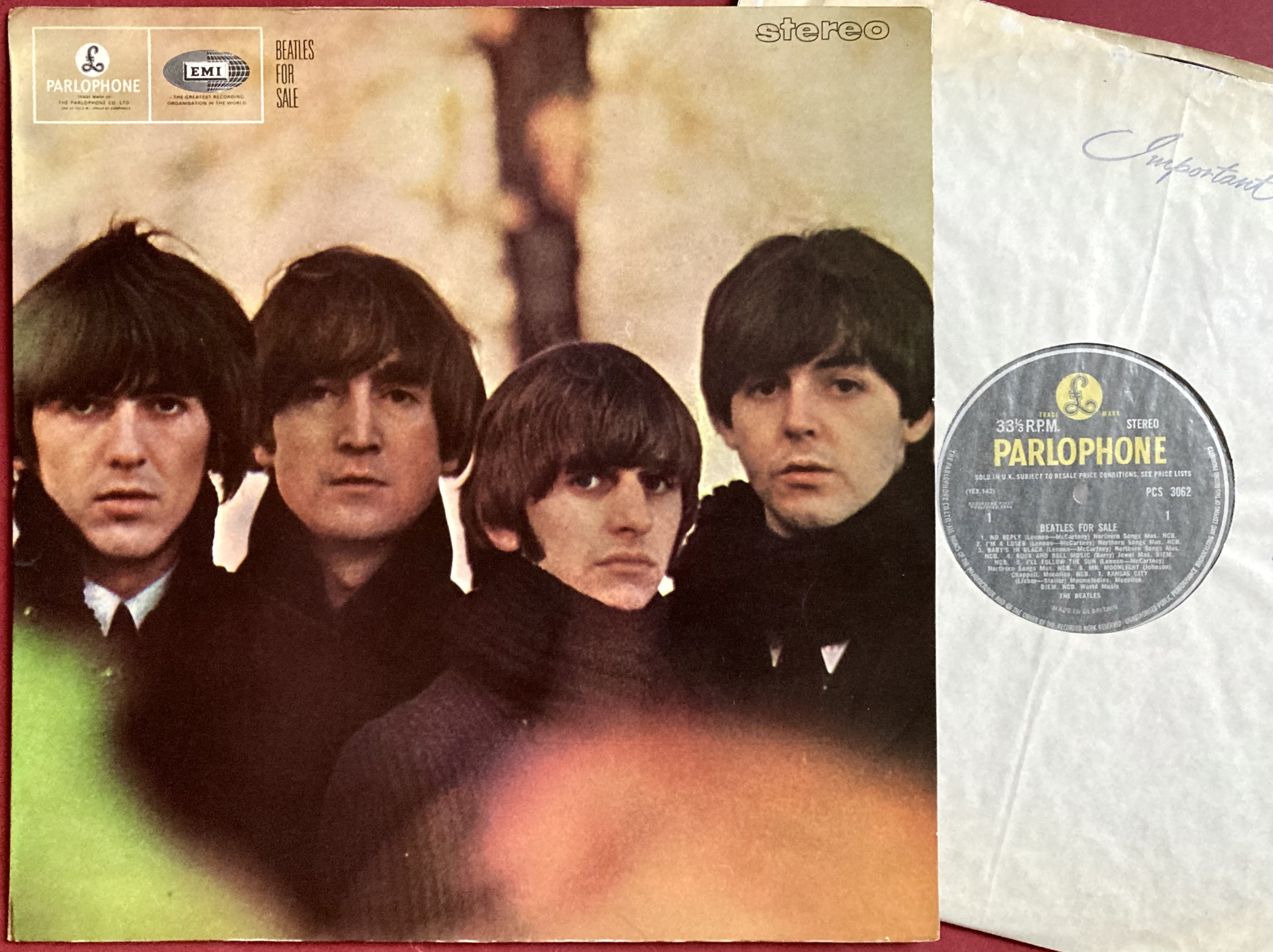 BEATLES - For sale UK-orig Stereo LP 1964