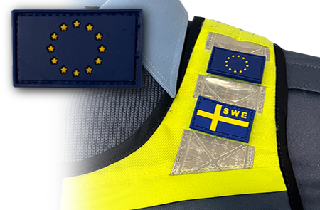PVC EU- flagga med kardborre