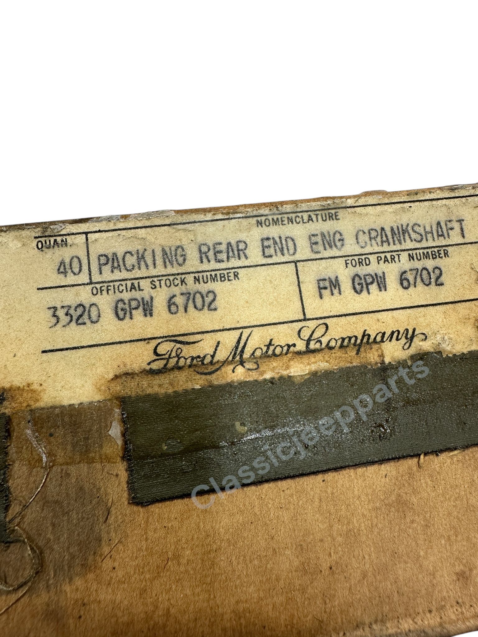 NOS Packing rear end crankshaft (Rope) - 2