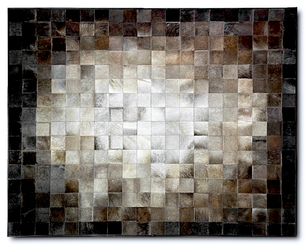 Lädermatta patchwork 200 x 300 cm