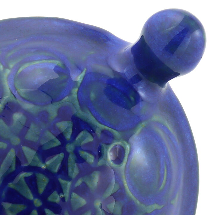 Lisa Larson (Sköldpaddor 1963) Blue Turtle with Relief Decor 10 cm (2)