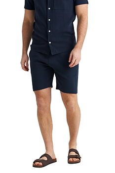 Våfflade navy skjorta i 100% bomull