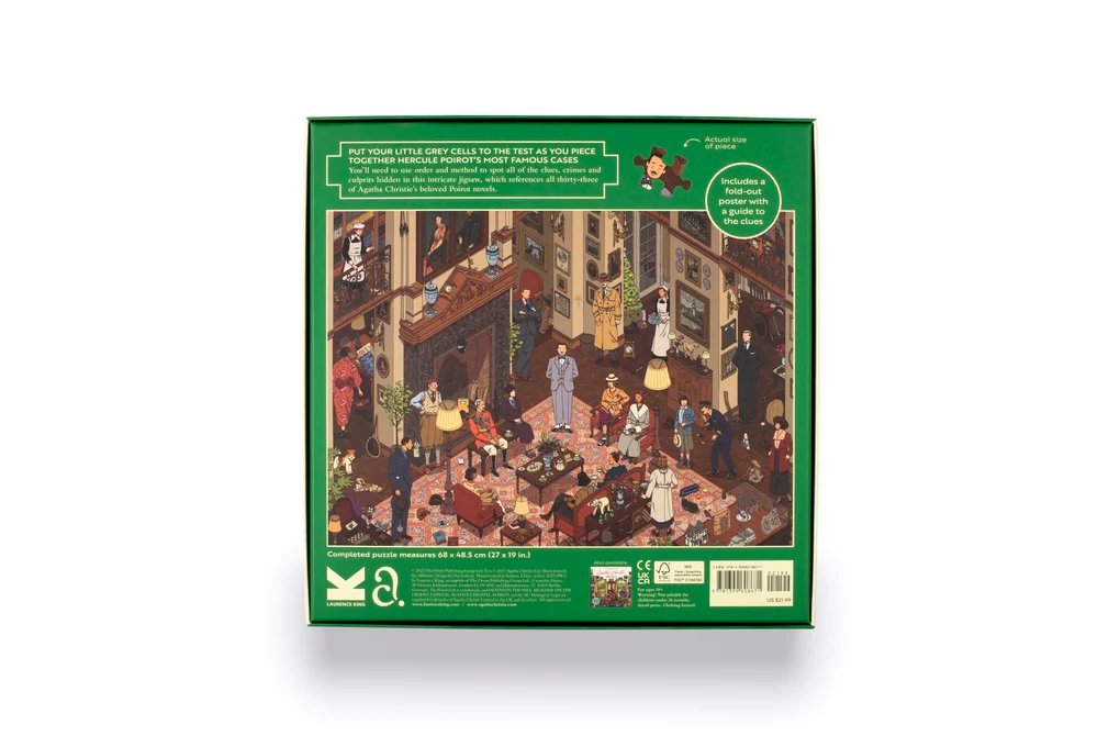 The World of Hercule Poirot, 1000 Piece Puzzle with Clues - 3