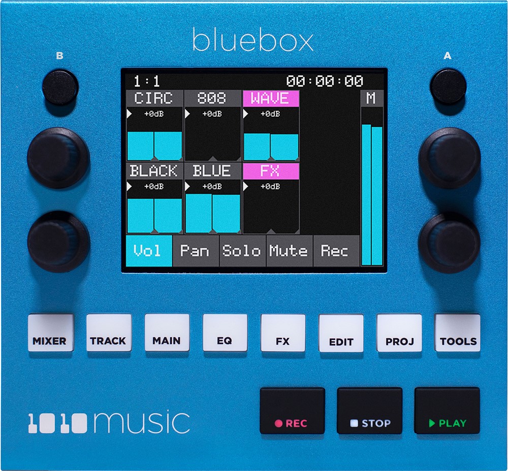 1010music Bluebox - Compact digital mixer & recorder - JAM