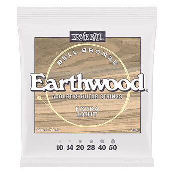 Ernie Ball EB-2350 Earthwood Bell Bronze Acoustic Strings 010-050