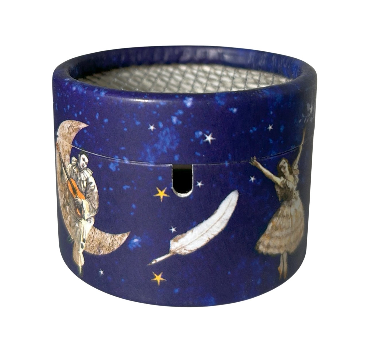 Cardboard box for musical mechanism - Pierrot, sun & moon - 5
