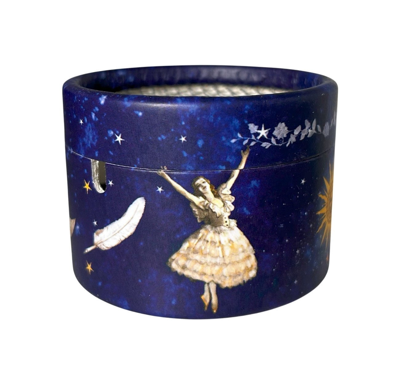 Cardboard box for musical mechanism - Pierrot, sun & moon - 4