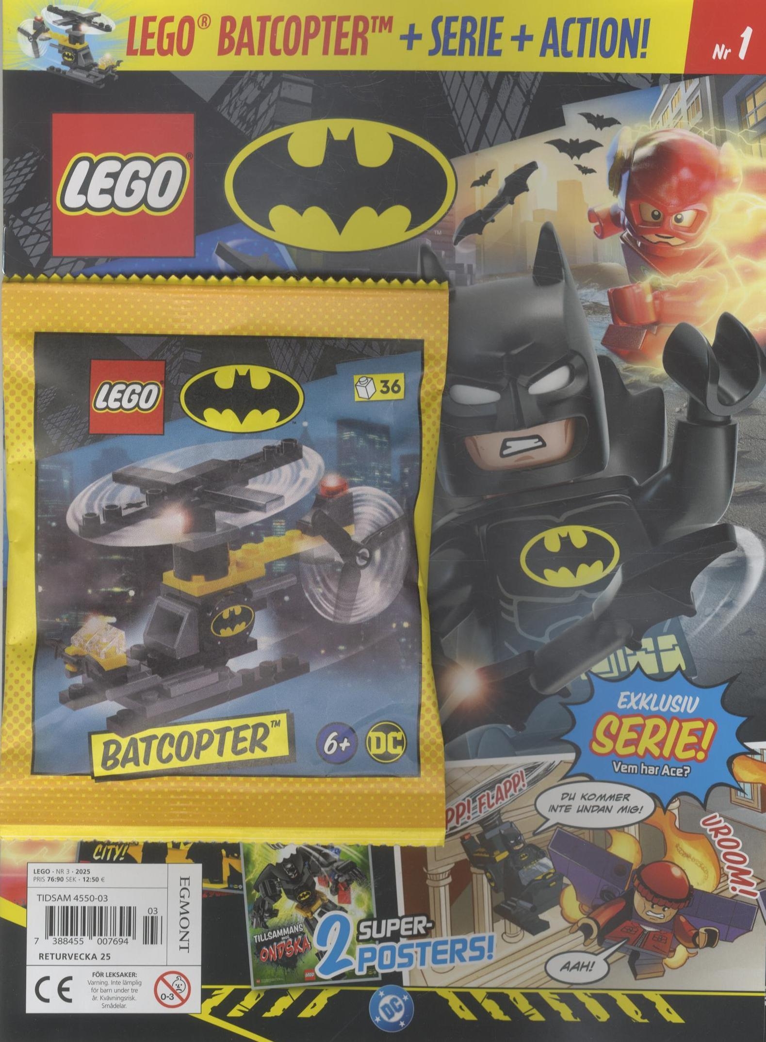 LEGO nr 3 2025, Batcopter + serie +  action!