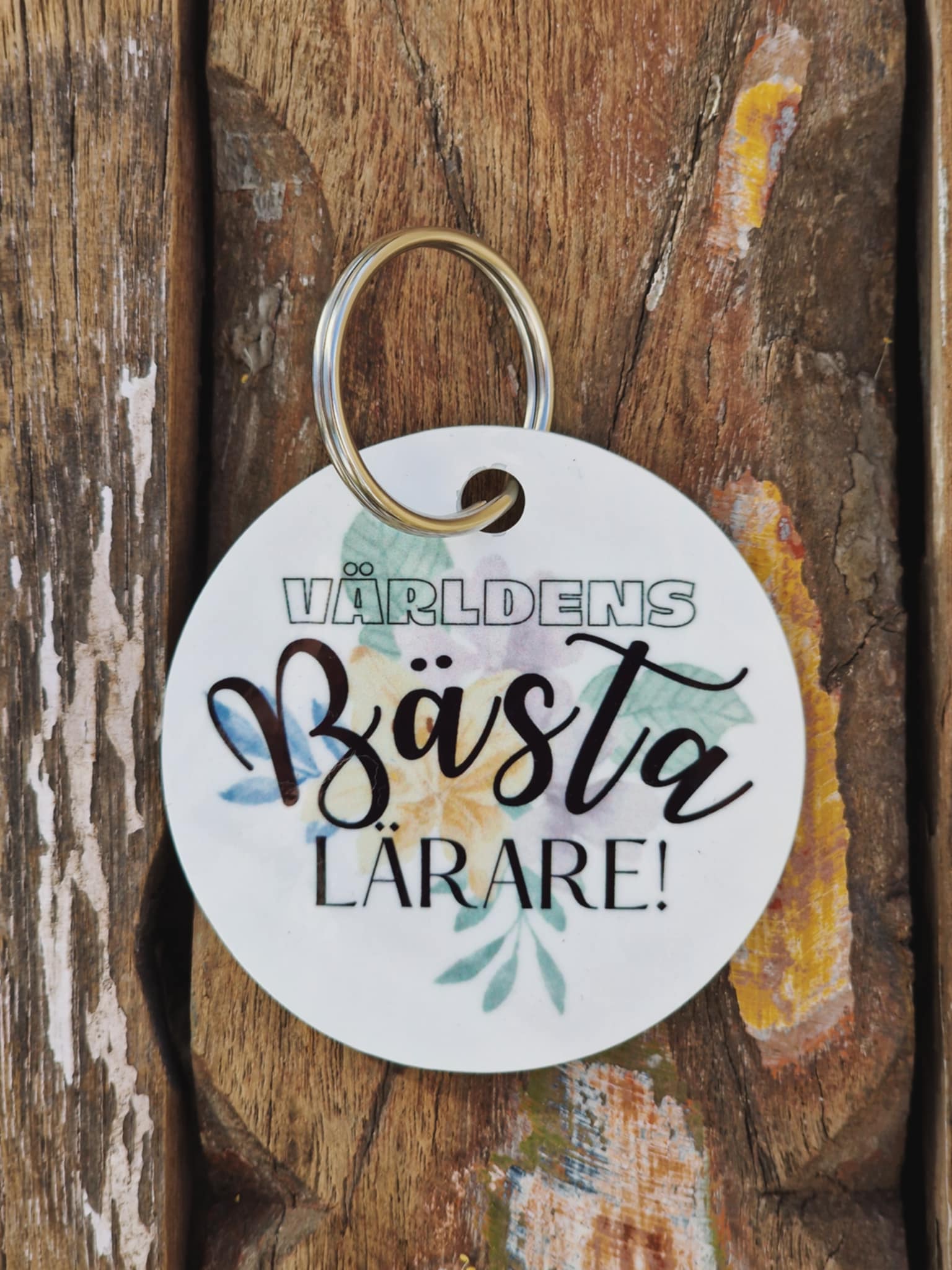 Nyckelring - "Världens bästa lärare"