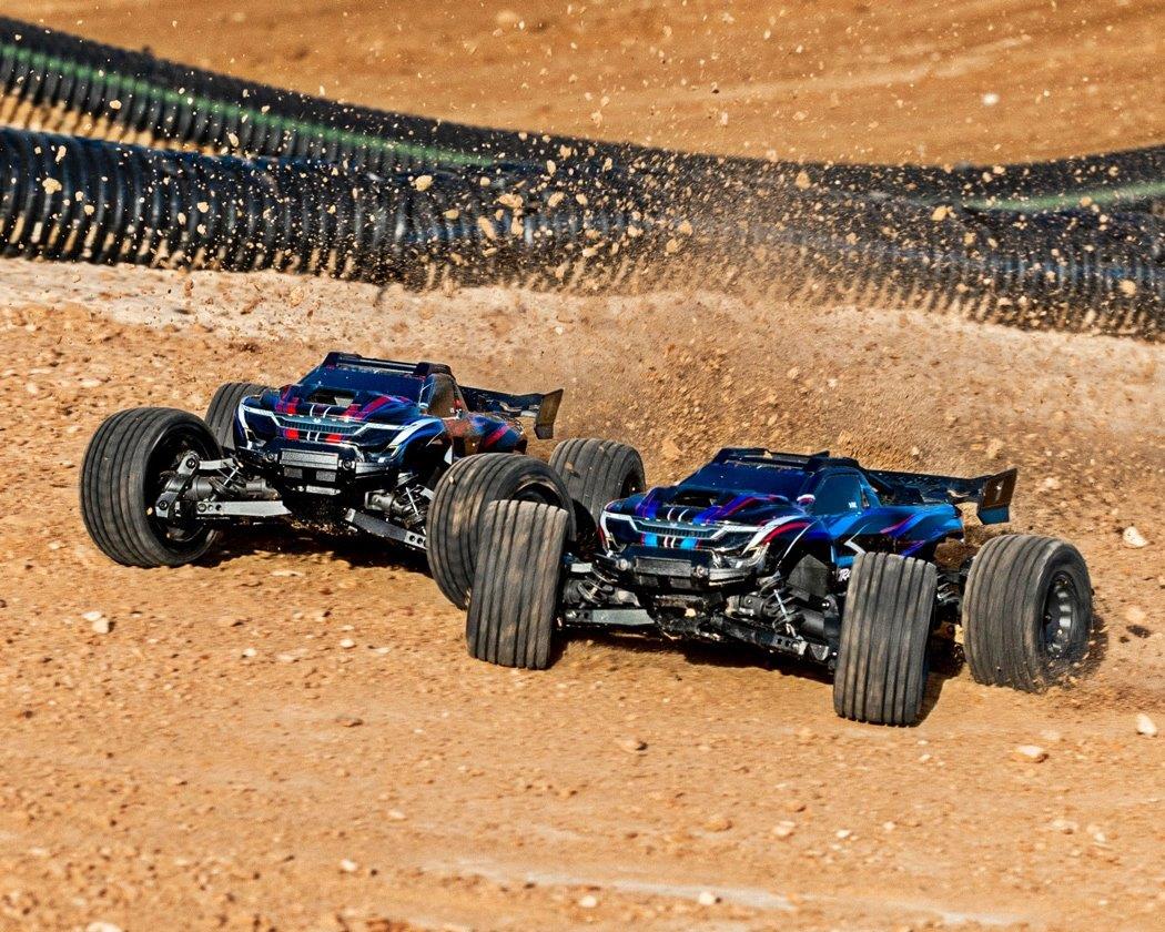 Traxxas Mini XRT RTR TQi VXL-3s Blå - USB-C Laddare / 2s LiPo med ESC Kylfläkt - 9
