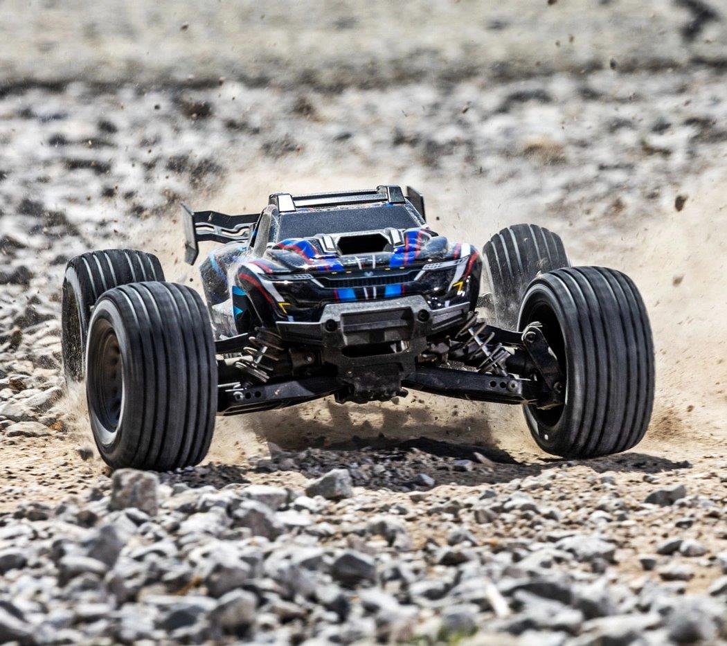 Traxxas Mini XRT RTR TQi VXL-3s Blå - USB-C Laddare / 2s LiPo med ESC Kylfläkt - 11