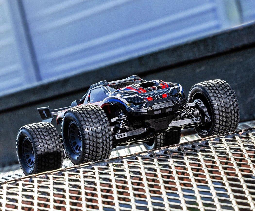 Traxxas Mini XRT RTR TQi VXL-3s Röd - USB-C Laddare / 2s LiPo med ESC Kylfläkt - 10