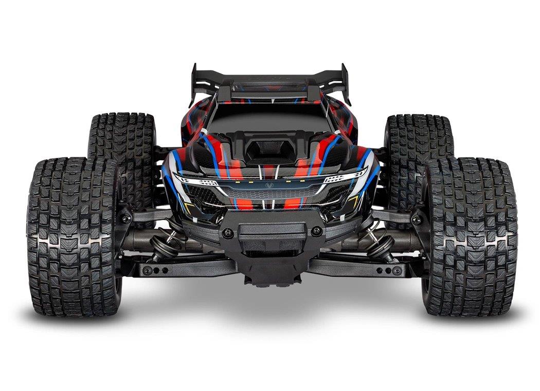 Traxxas Mini XRT RTR TQi VXL-3s Röd - USB-C Laddare / 2s LiPo med ESC Kylfläkt - 2