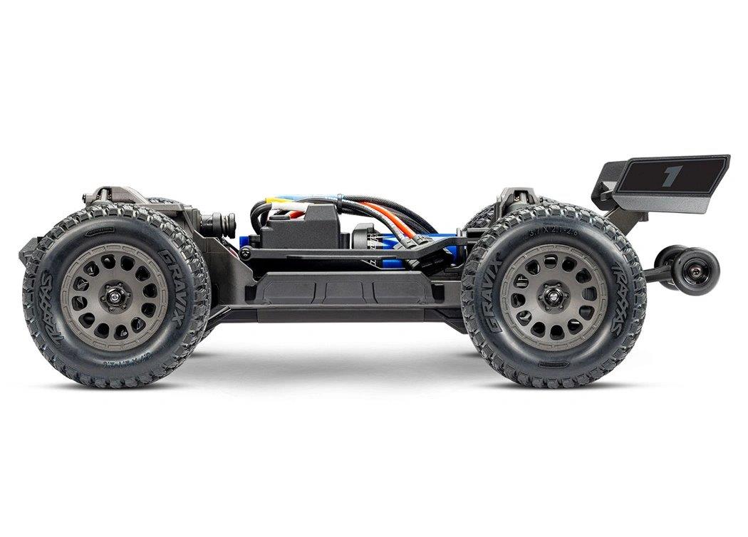 Traxxas Mini XRT RTR TQi VXL-3s Grön- USB-C Laddare / 2s LiPo med ESC Kylfläkt - 5