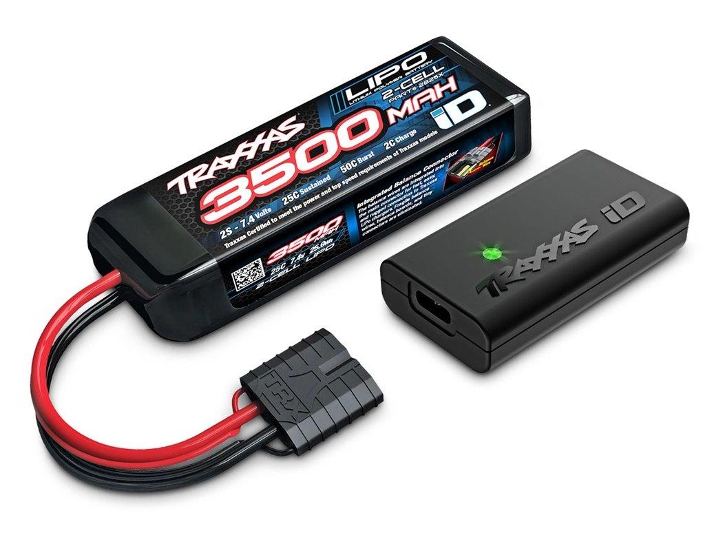 Traxxas Mini XRT RTR TQi VXL-3s Grön- USB-C Laddare / 2s LiPo med ESC Kylfläkt - 15