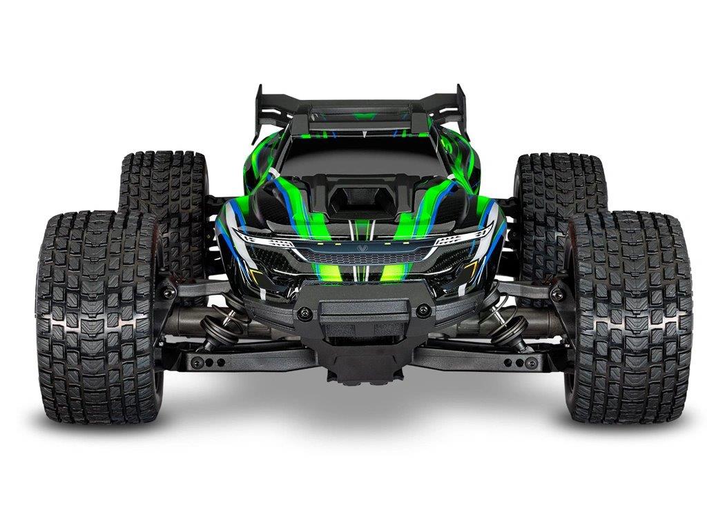 Traxxas Mini XRT RTR TQi VXL-3s Grön- USB-C Laddare / 2s LiPo med ESC Kylfläkt - 2