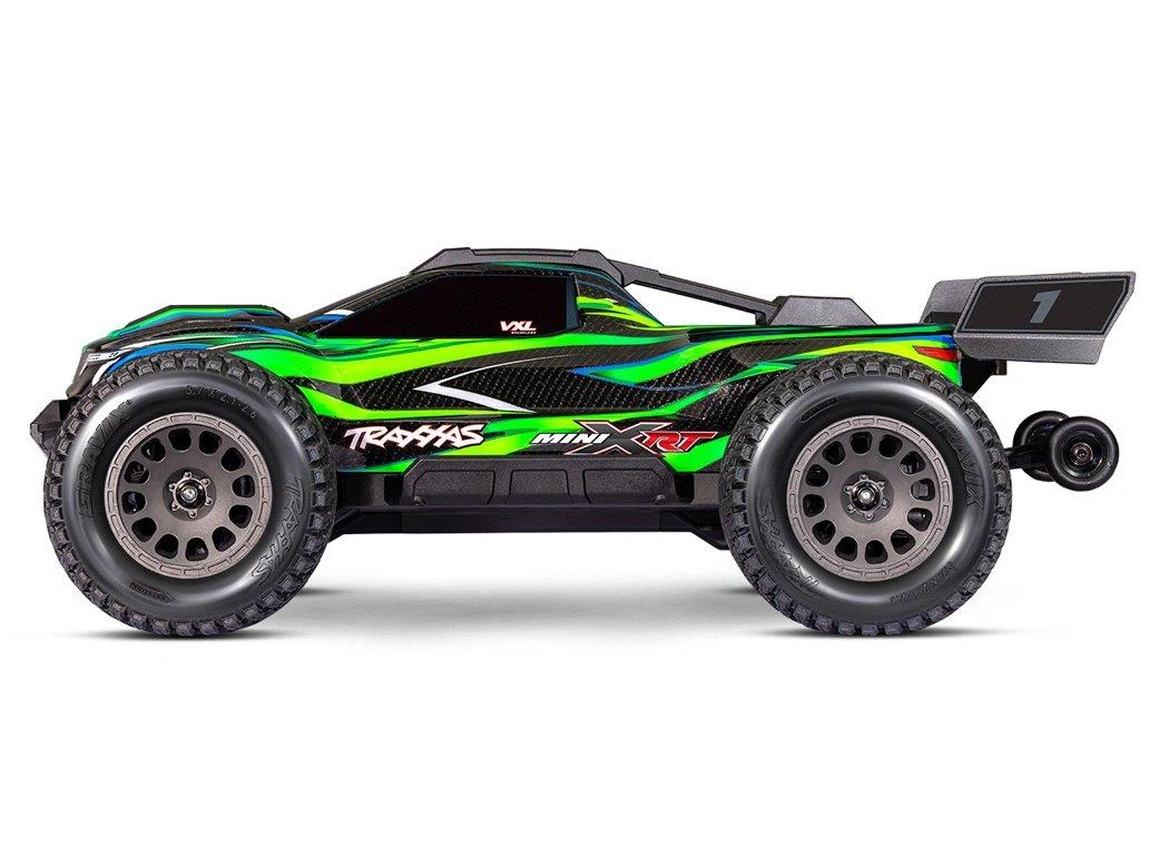 Traxxas Mini XRT RTR TQi VXL-3s Grön- USB-C Laddare / 2s LiPo med ESC Kylfläkt - 3