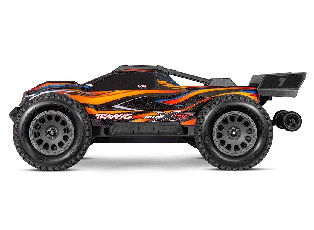 Traxxas Mini XRT RTR TQi VXL-3s Orange- USB-C Laddare / 2s LiPo med ESC Kylfläkt - 3