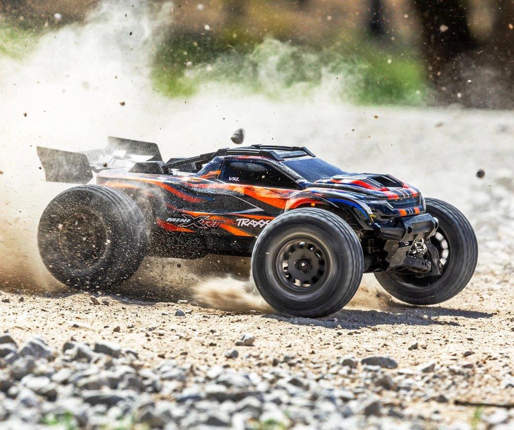 Traxxas Mini XRT RTR TQi VXL-3s Orange- USB-C Laddare / 2s LiPo med ESC Kylfläkt - 11