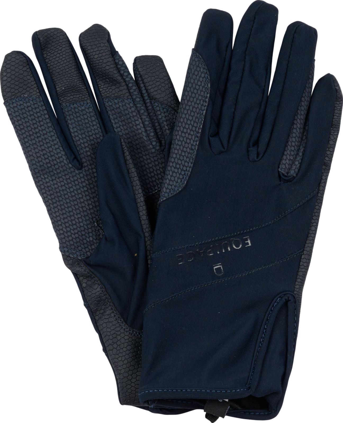 Equipage Hale mesh ridehansker sort og navy - 2