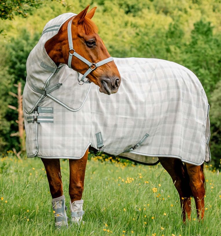 Horseware Newmarket Plus Flugtäcke - Whitney Charcoal (6'0 - 130 cm)