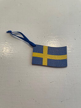 Sverigeflagga trähänge