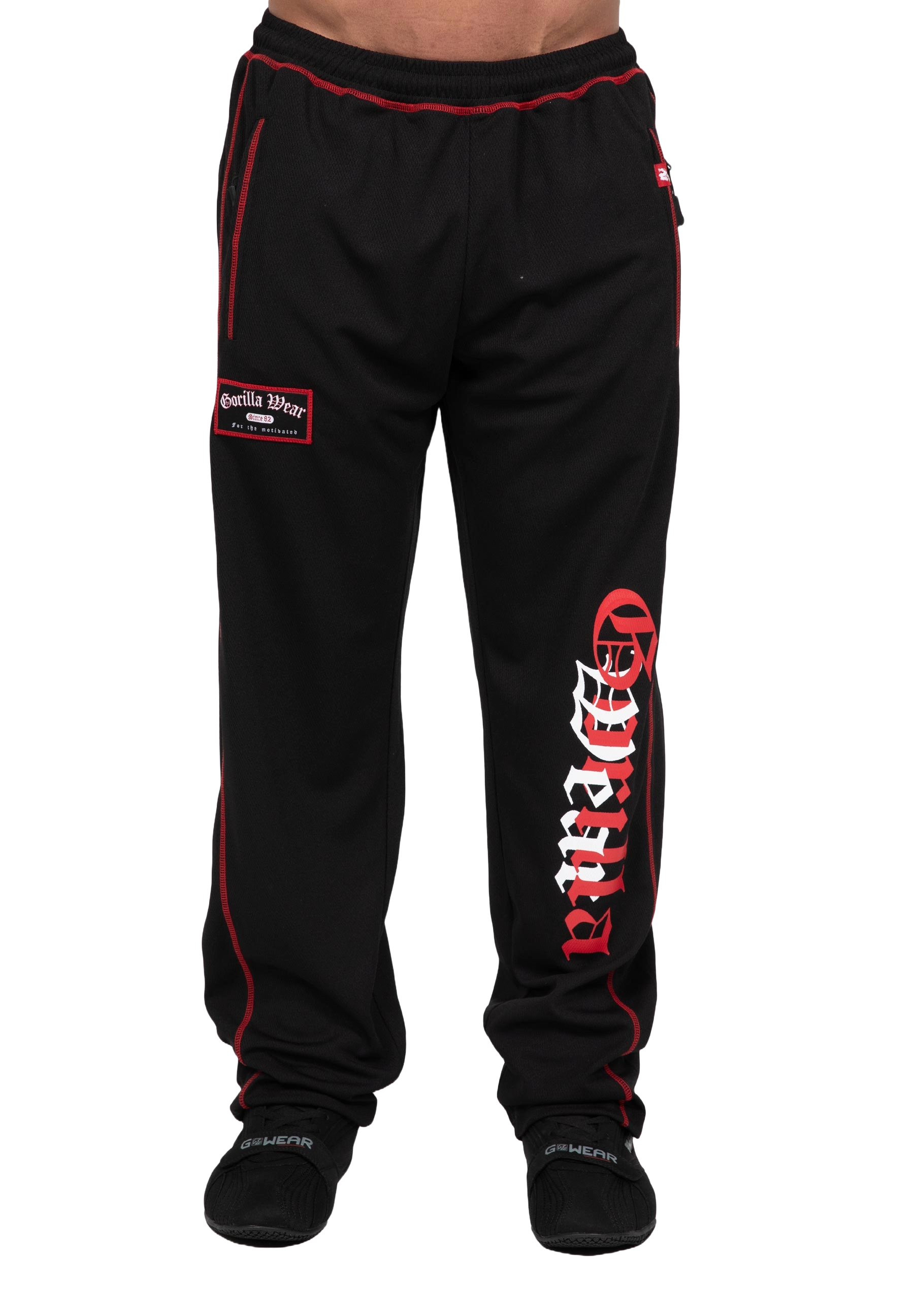 Marlow Mesh Pants, black/red - 9
