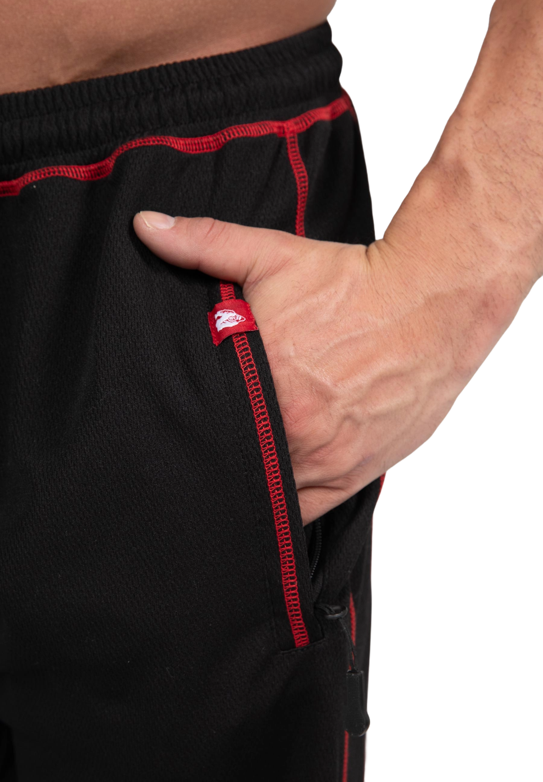 Marlow Mesh Pants, black/red - 5