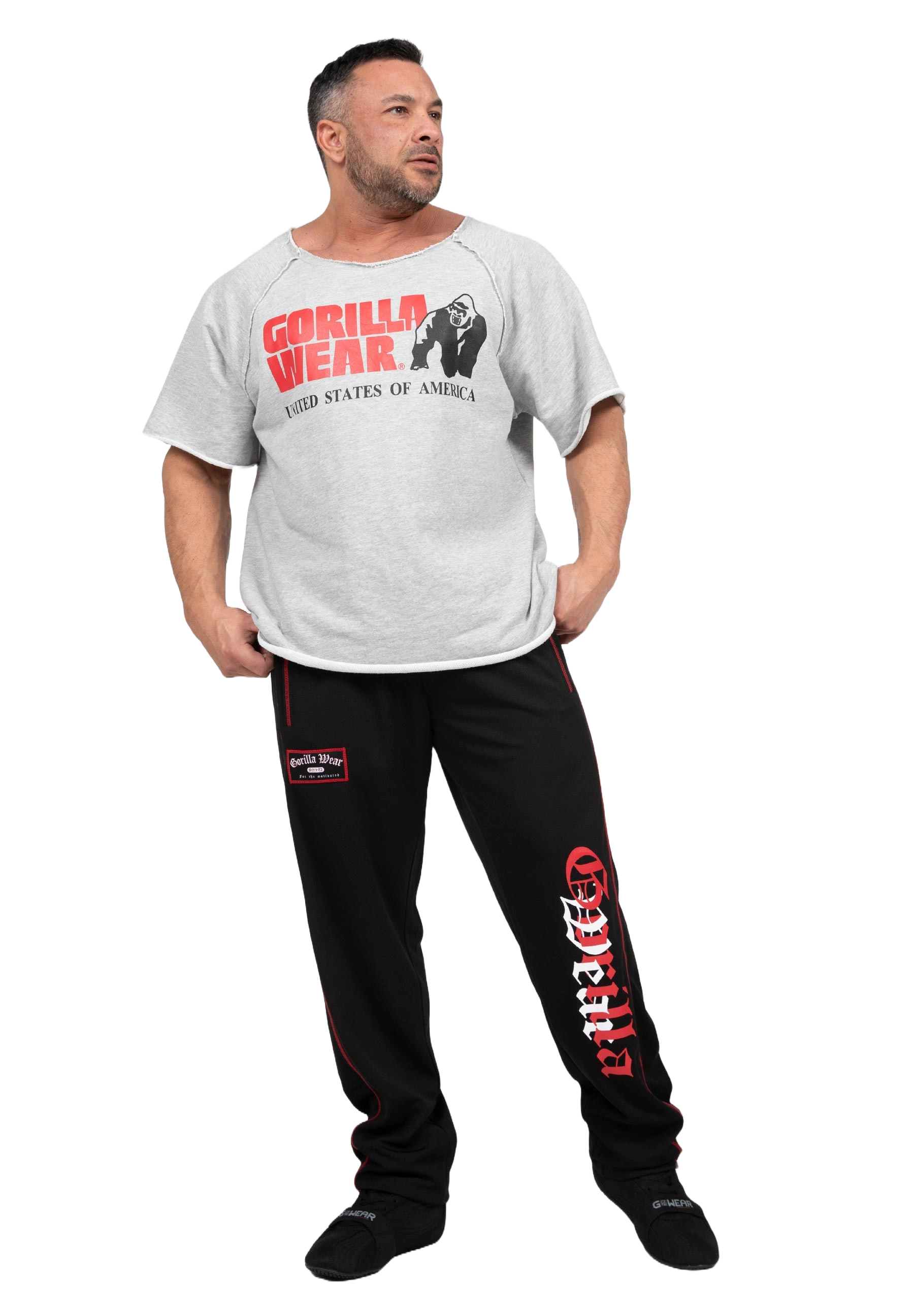 Marlow Mesh Pants, black/red - 4