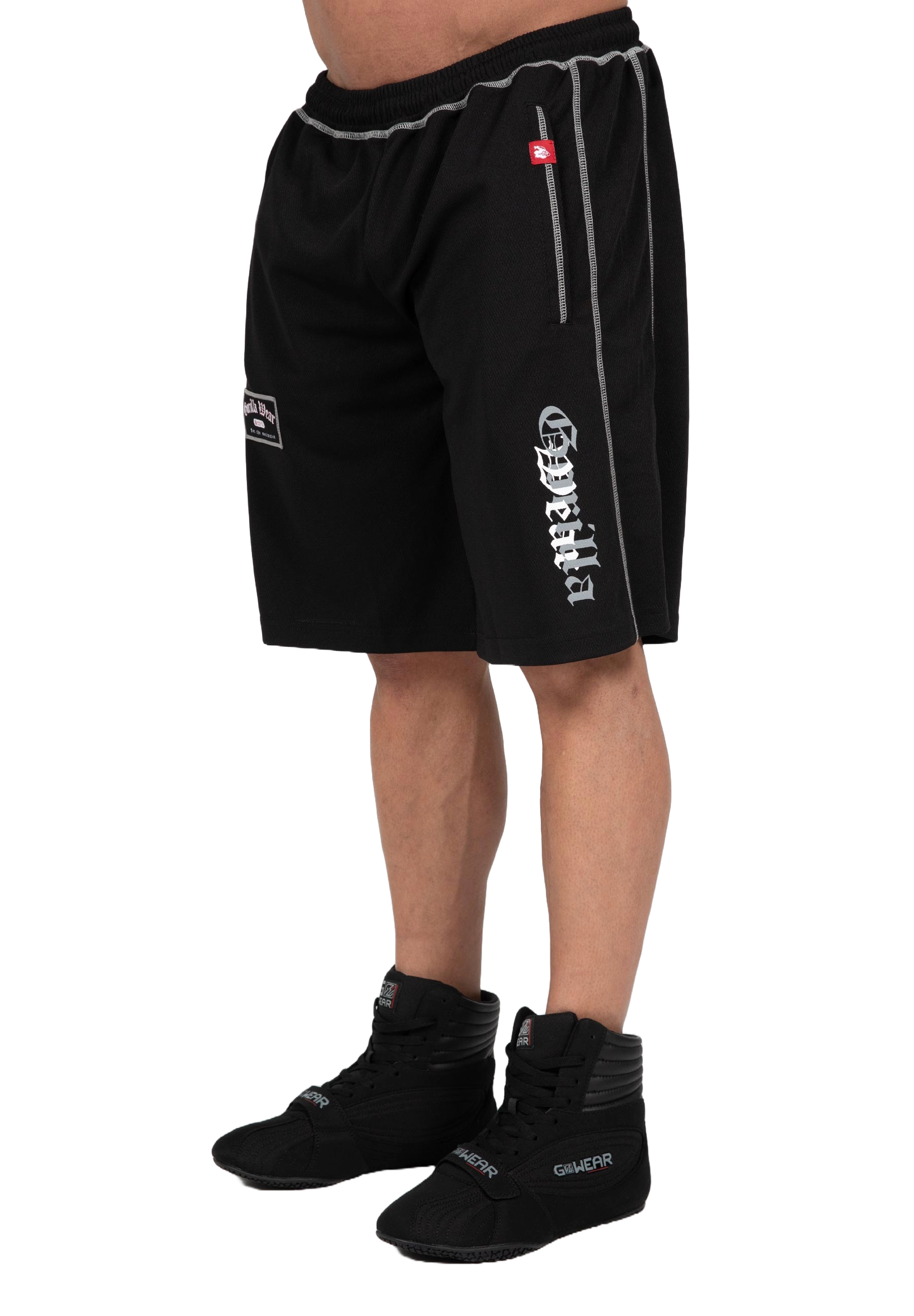 Marlow Mesh Shorts, black/grey