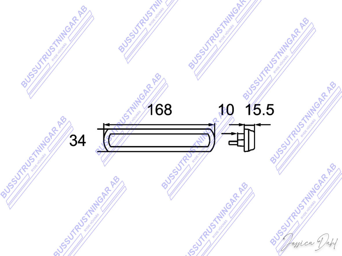 Sidomarkering 12-24 Volt - 2
