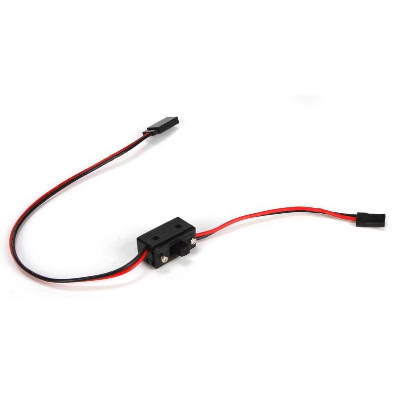 LOSI HD On/Off Switch with 20AWG Wire & Gold Plated Plugs: 5IVE-T, MINI WRC