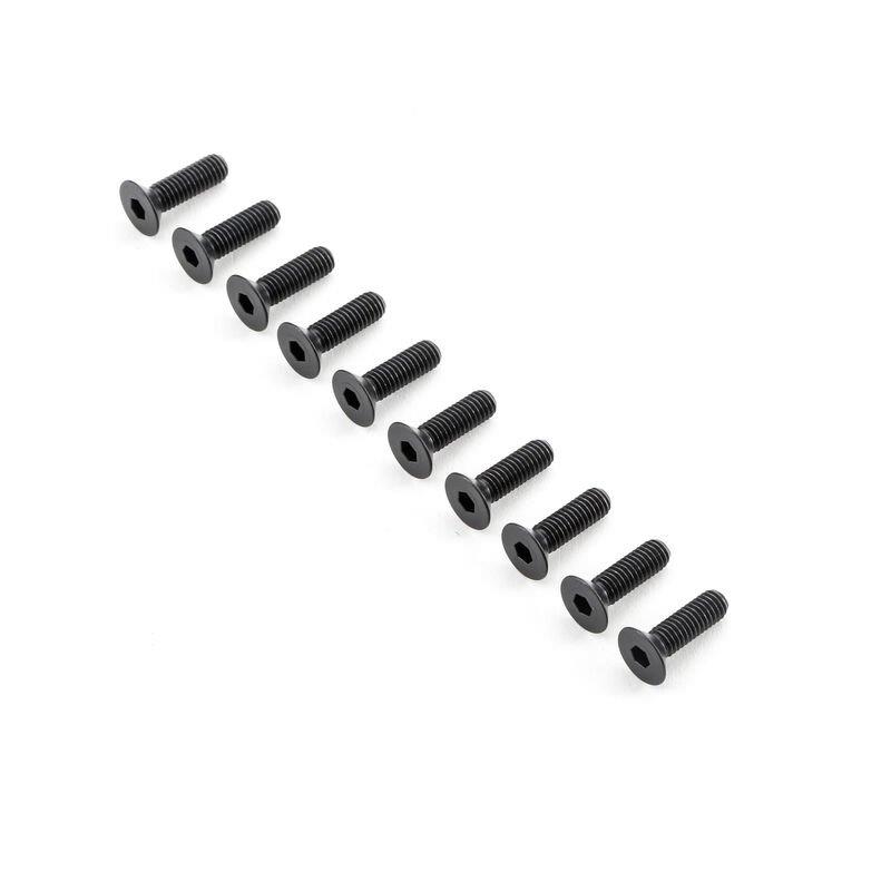 TLR Flat Head Screws M6x20mm (10)