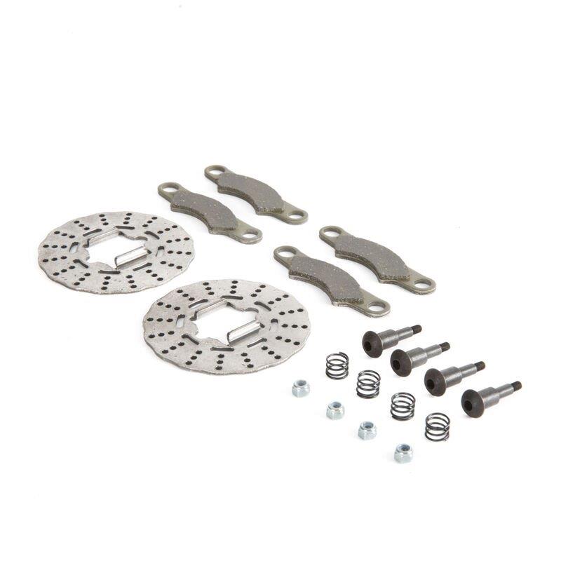 TLR Brake Disc Pad and Screw Set: 5B, 5T, MINI WRC